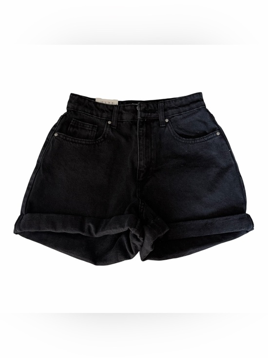 Cotton On Pants - Cotton On Black High Waisted Denim Mom Shorts NWT 2